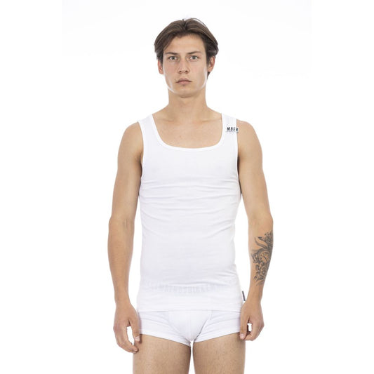 Débardeur blanc en coton pour homme de Bikkembergs