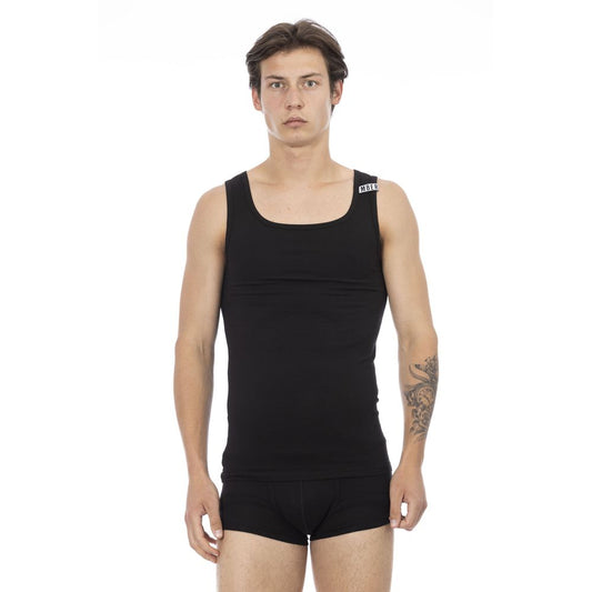 Débardeur noir en coton pour homme de Bikkembergs