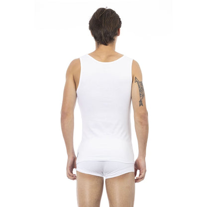 Débardeur blanc en coton pour homme de Bikkembergs