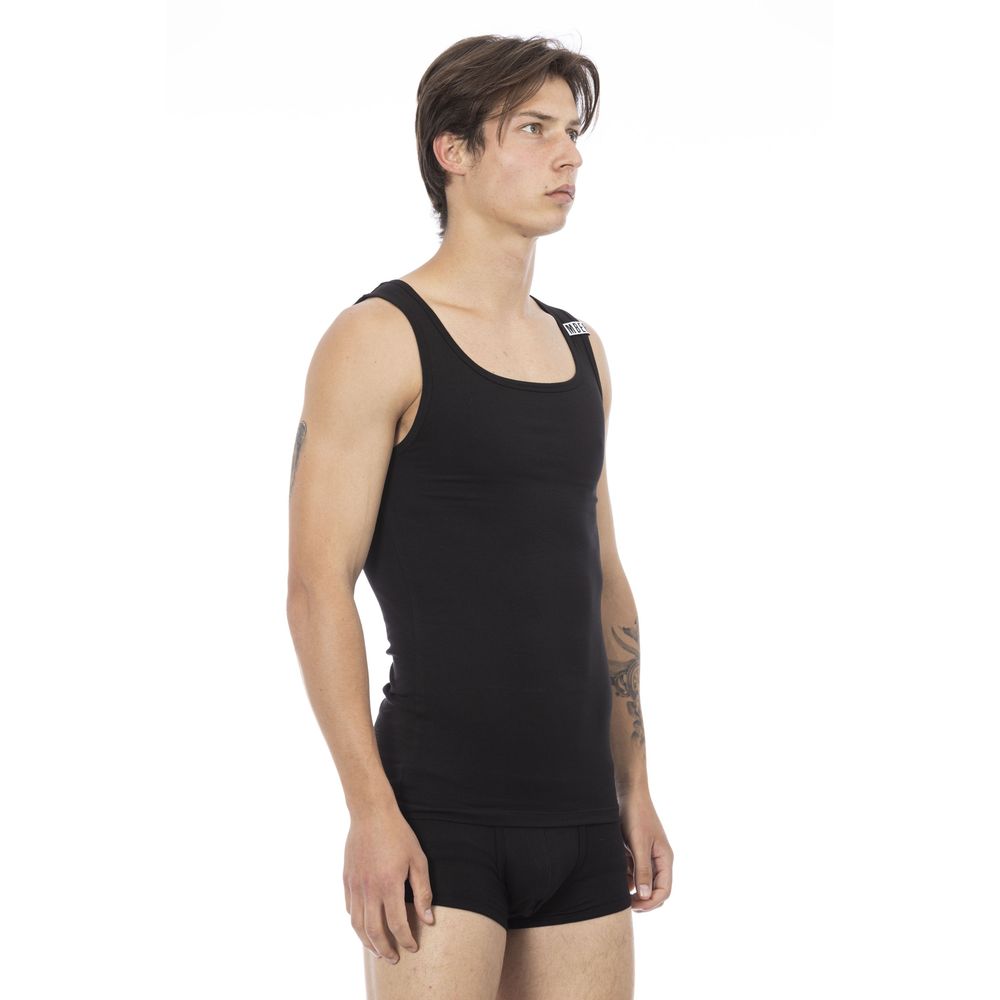 Débardeur noir en coton pour homme de Bikkembergs