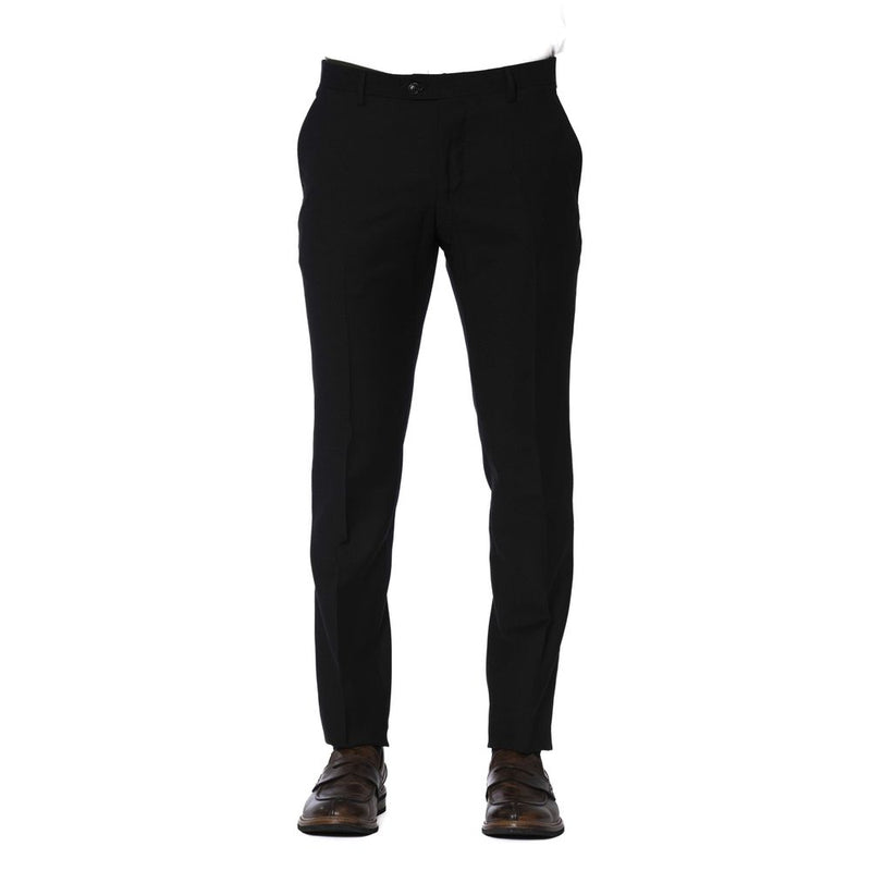 Trussardi zwarte wollen herenbroek