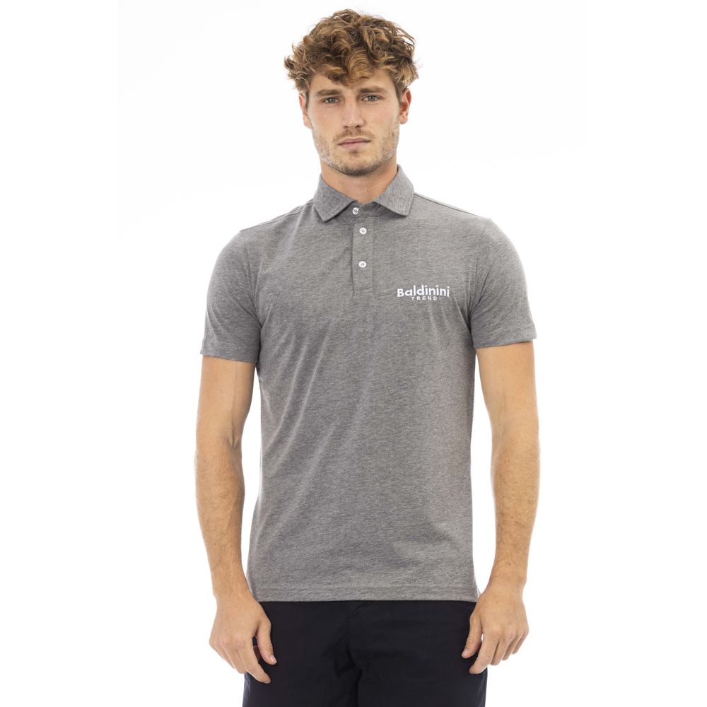 Baldinini Trend Grijs Katoenen Heren Polo