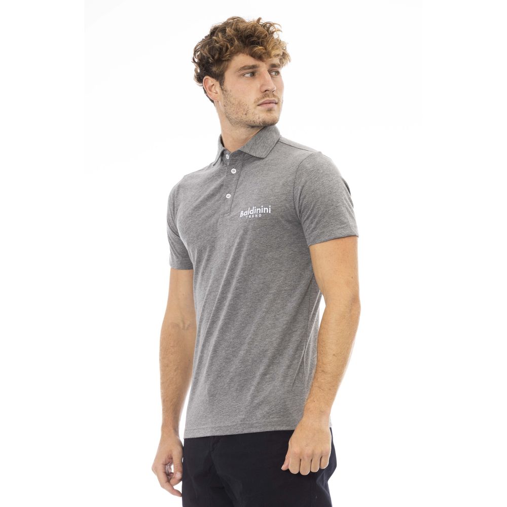 Baldinini Trend Grijs Katoenen Heren Polo