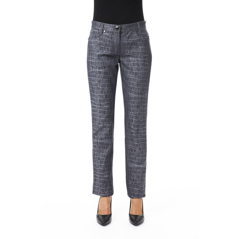 BYBLOS Pantalon Femme Viscose Noir - Chic et Élégant