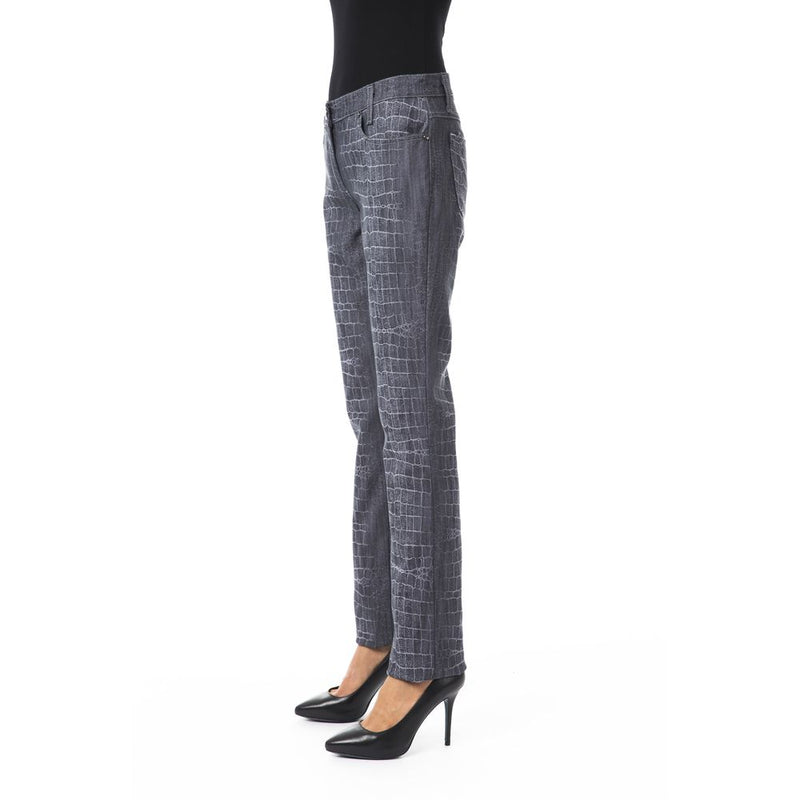 BYBLOS Pantalon Femme Viscose Noir - Chic et Élégant