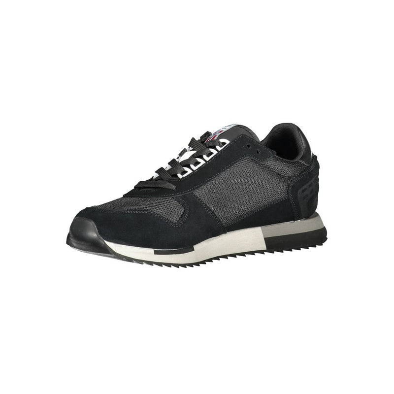 Sneakers en cuir noir pour hommes Napapijri