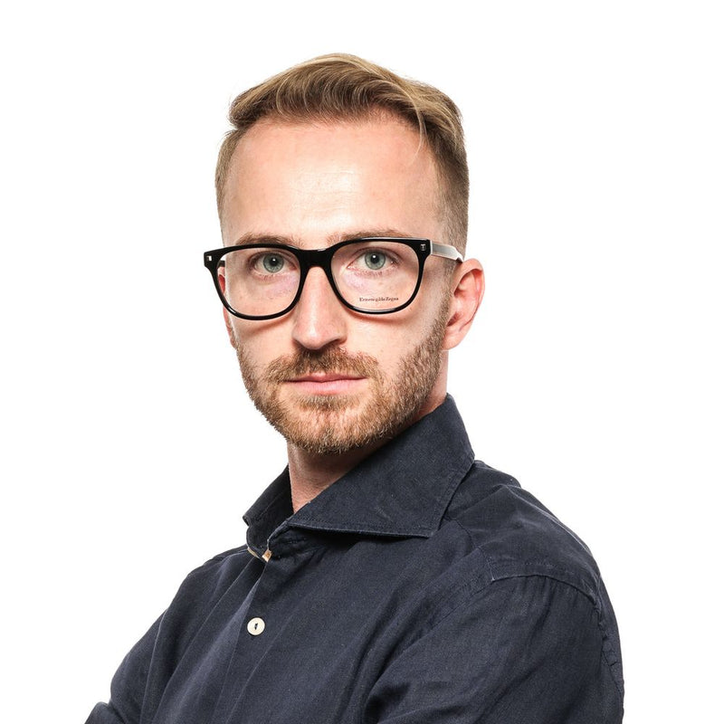 Monture de lunettes pour homme noire Ermenegildo Zegna