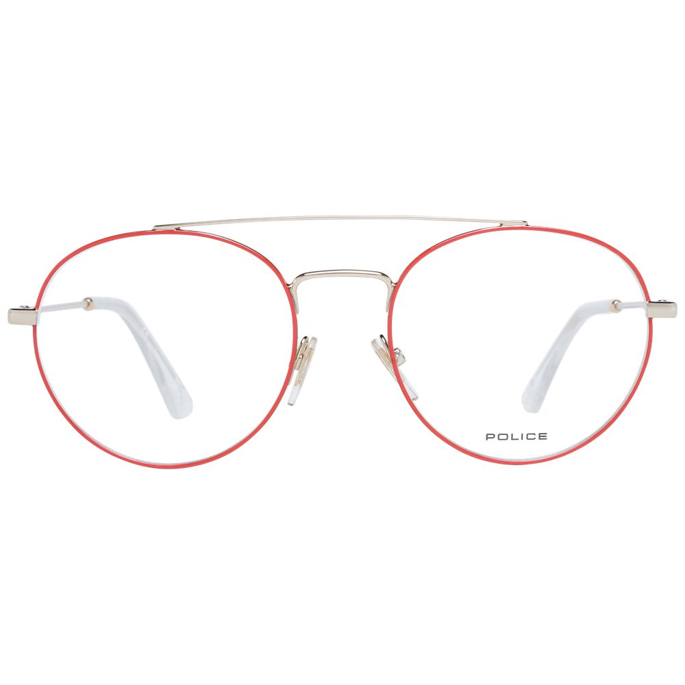 Monture de lunettes rouges pour hommes de la police