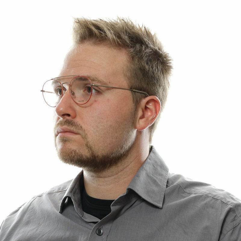 Monture de lunettes rouges pour hommes de la police