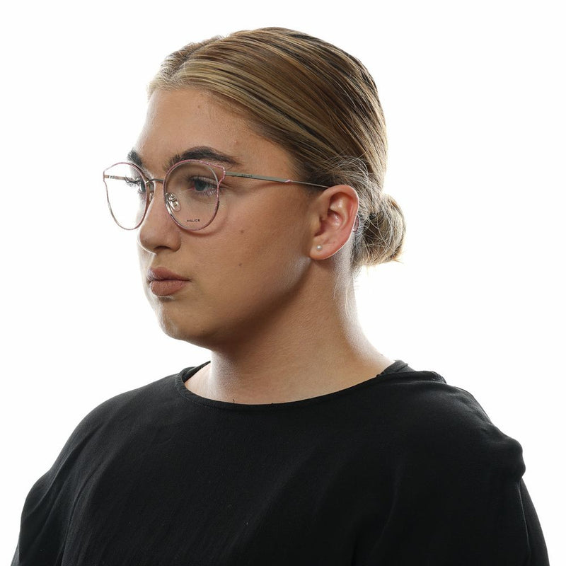 Monture de lunettes rose police pour femmes