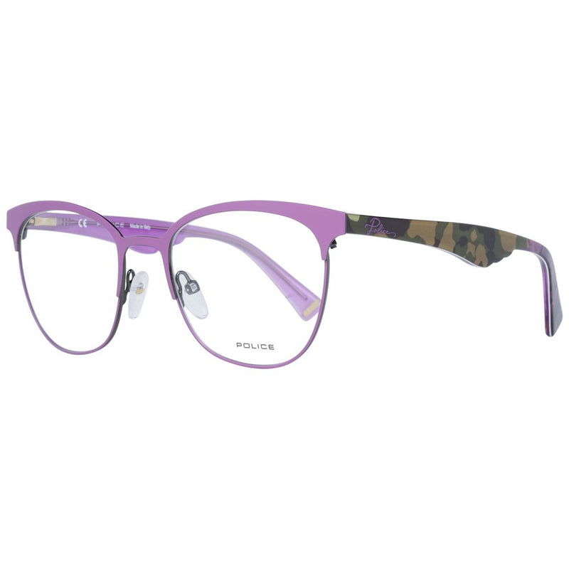 Monture de lunettes violette pour femme, style policier