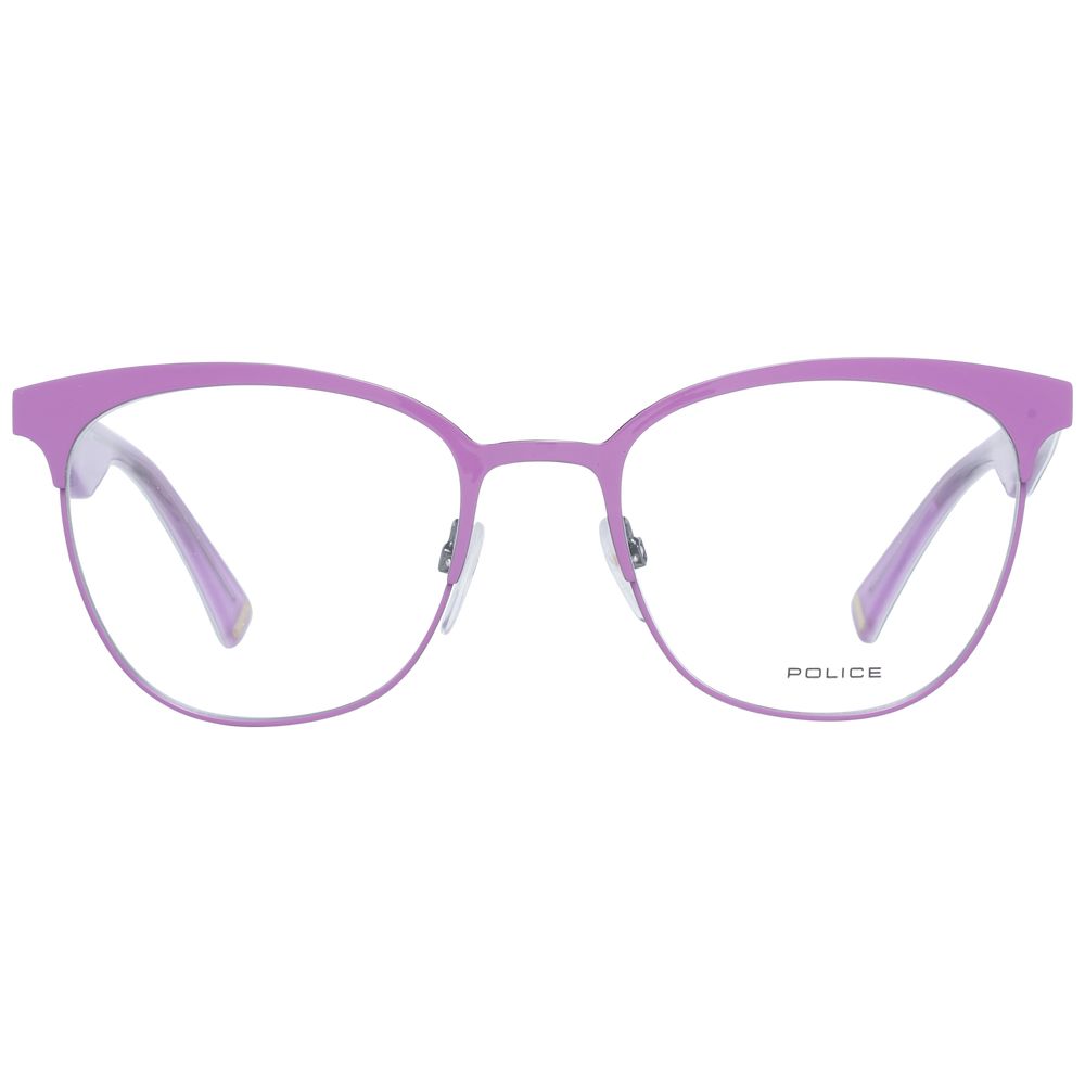 Monture de lunettes violette pour femme, style policier
