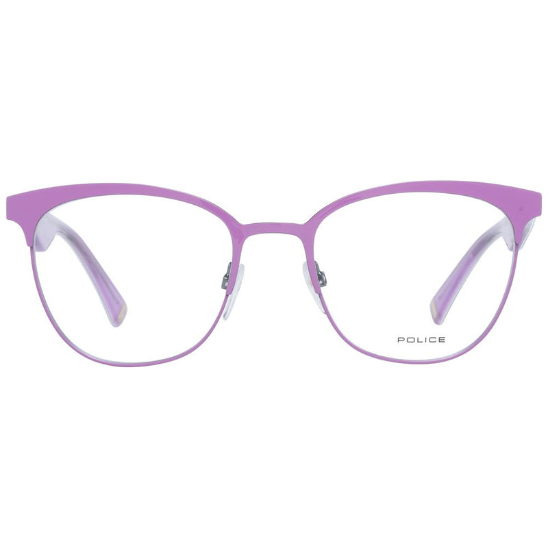 Monture de lunettes violette pour femme, style policier