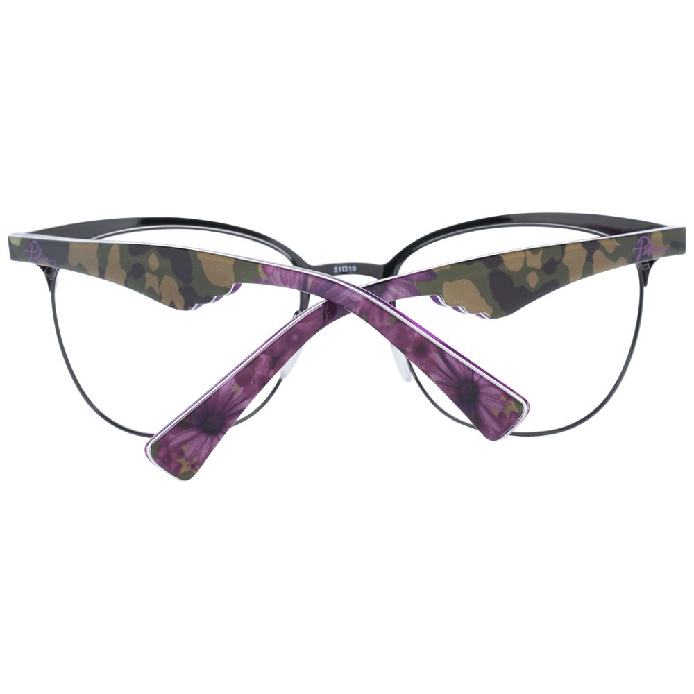 Monture de lunettes violette pour femme, style policier