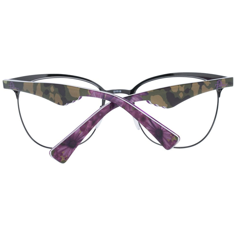 Monture de lunettes violette pour femme, style policier