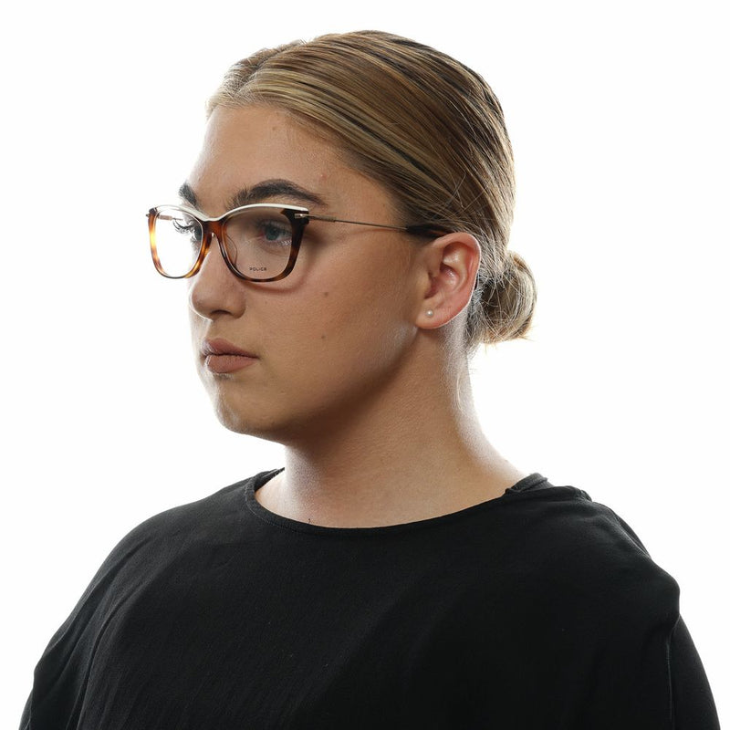 Monture de lunettes pour femmes Police, couleur marron