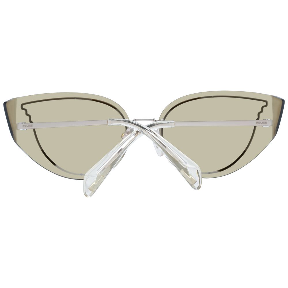 Lunettes de soleil pour femmes Police, couleur or.