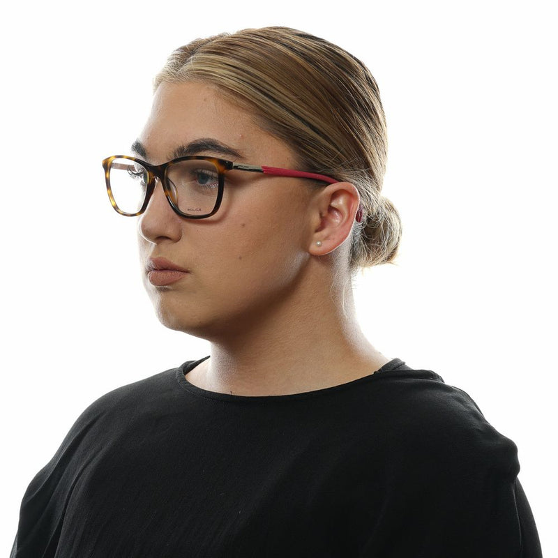 Monture de lunettes pour femmes Police, couleur marron