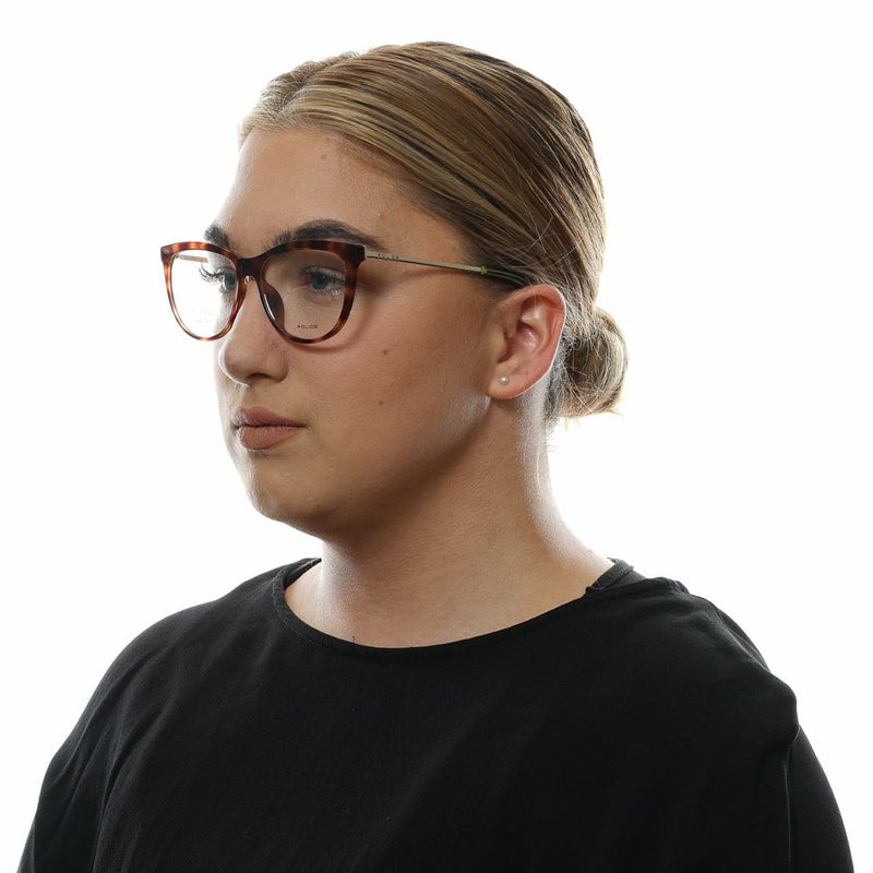 Monture de lunettes pour femmes Police, couleur marron
