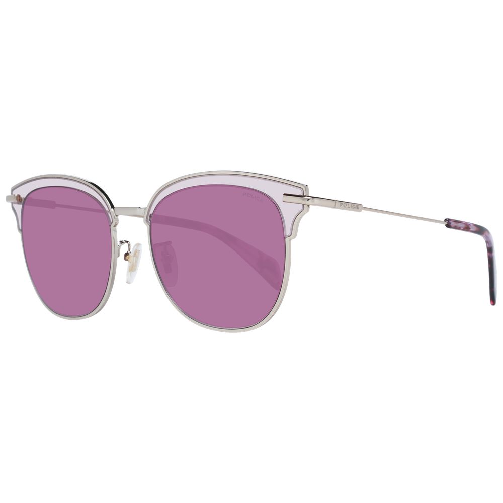 Lunettes de soleil pour femme, couleur bordeaux, marque Police.