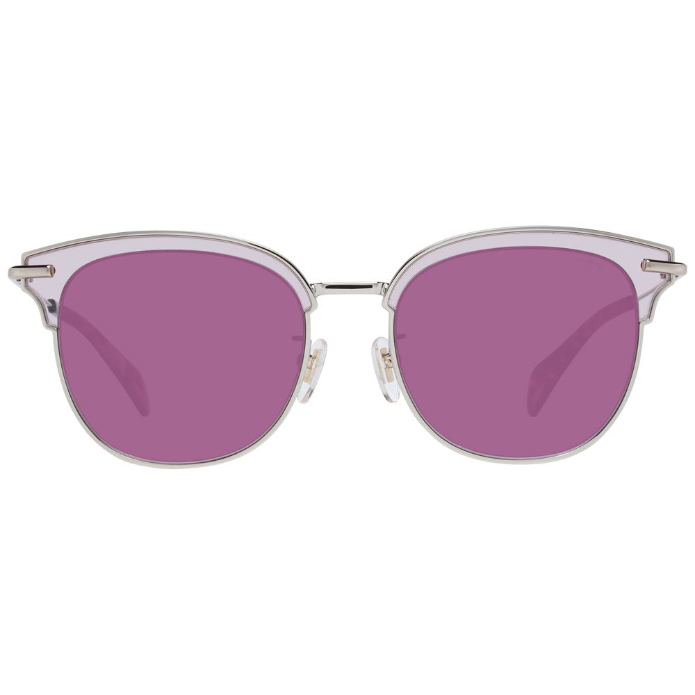 Lunettes de soleil pour femme, couleur bordeaux, marque Police.