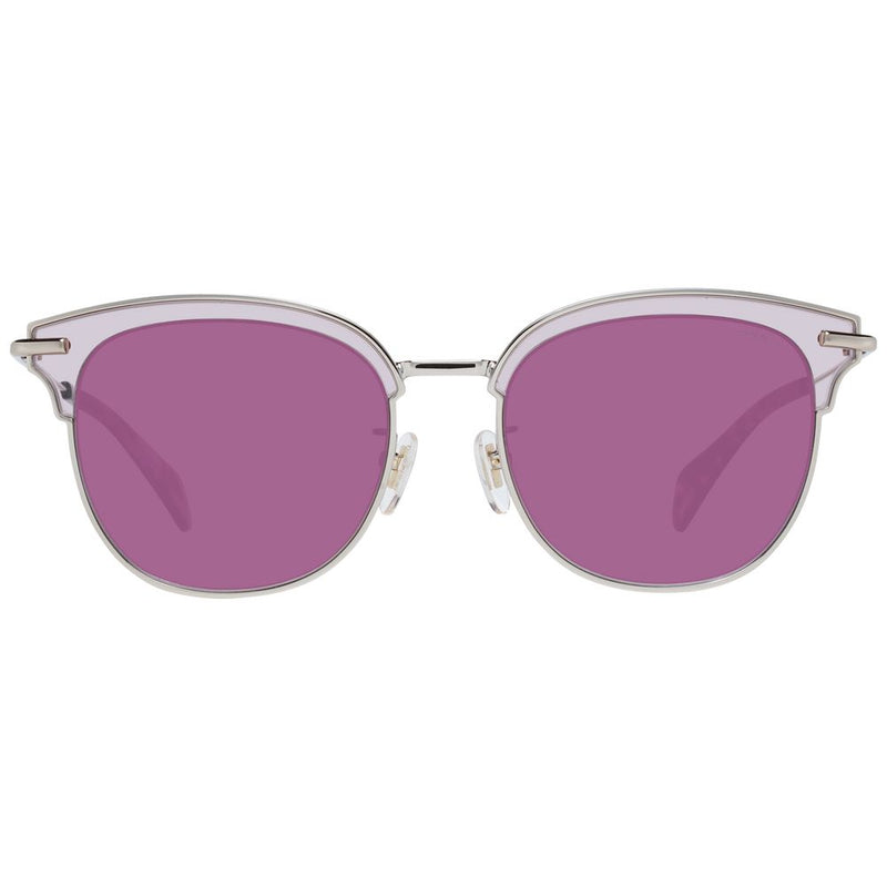 Lunettes de soleil pour femme, couleur bordeaux, marque Police.