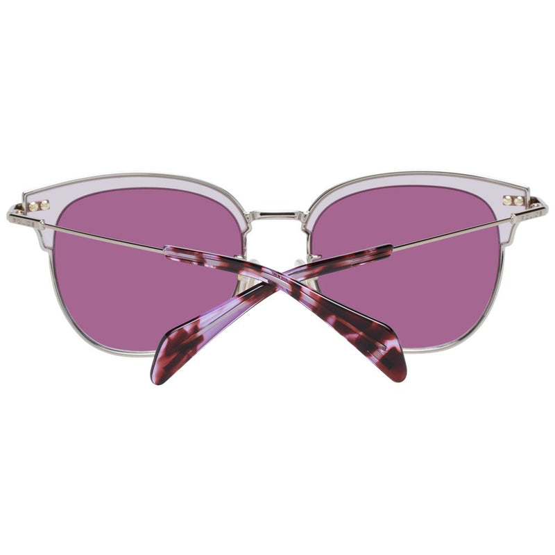 Lunettes de soleil pour femme, couleur bordeaux, marque Police.