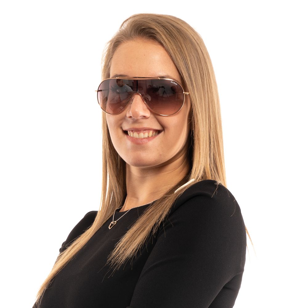 Lunettes de soleil Guess, doré rose, pour femme
