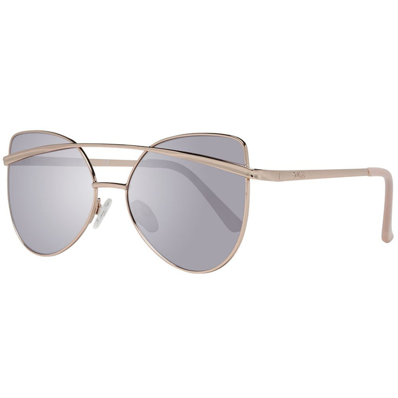 Guess Rose Gold Women Sunglasses - Butterfly Style