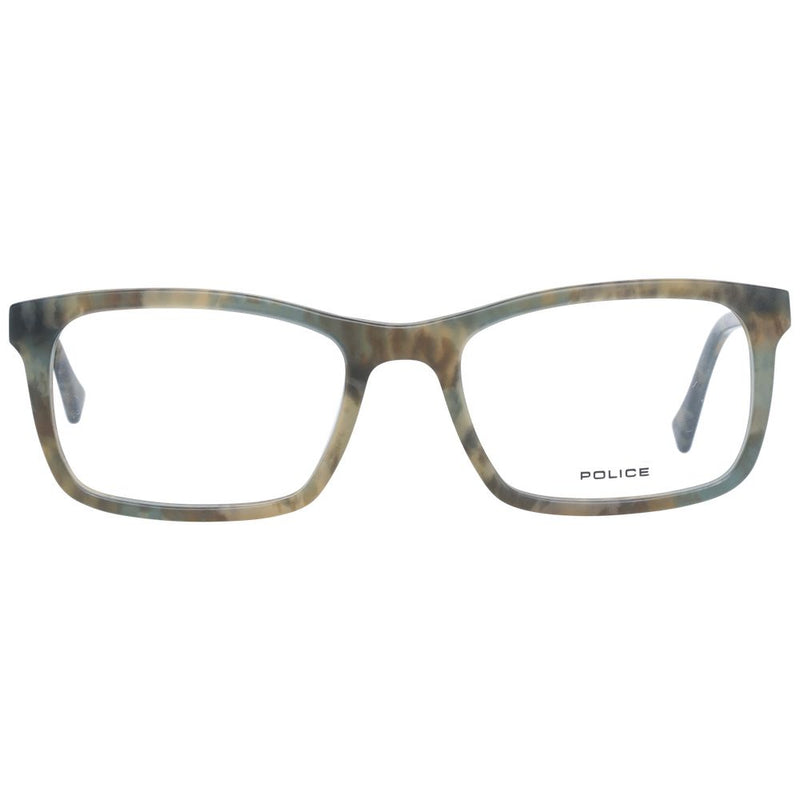 Monture de lunettes homme vert police