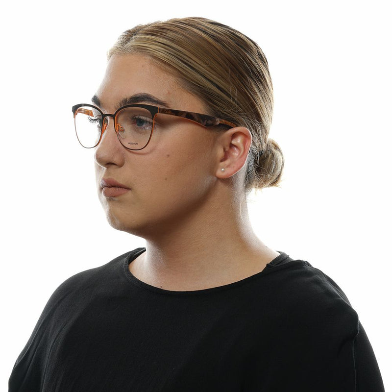 Monture de lunettes pour femmes Police, couleur marron