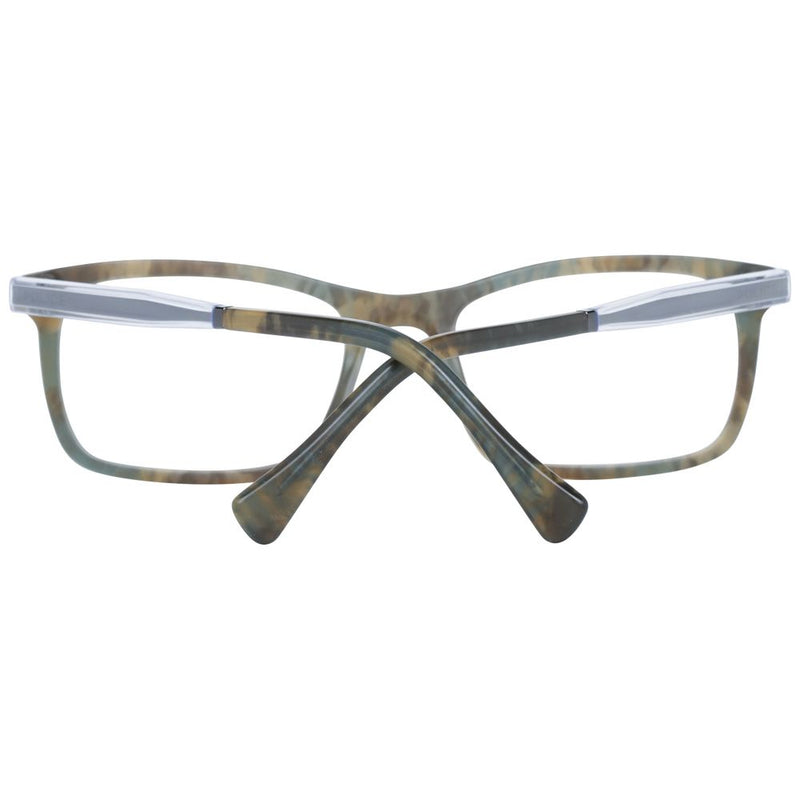 Monture de lunettes homme vert police