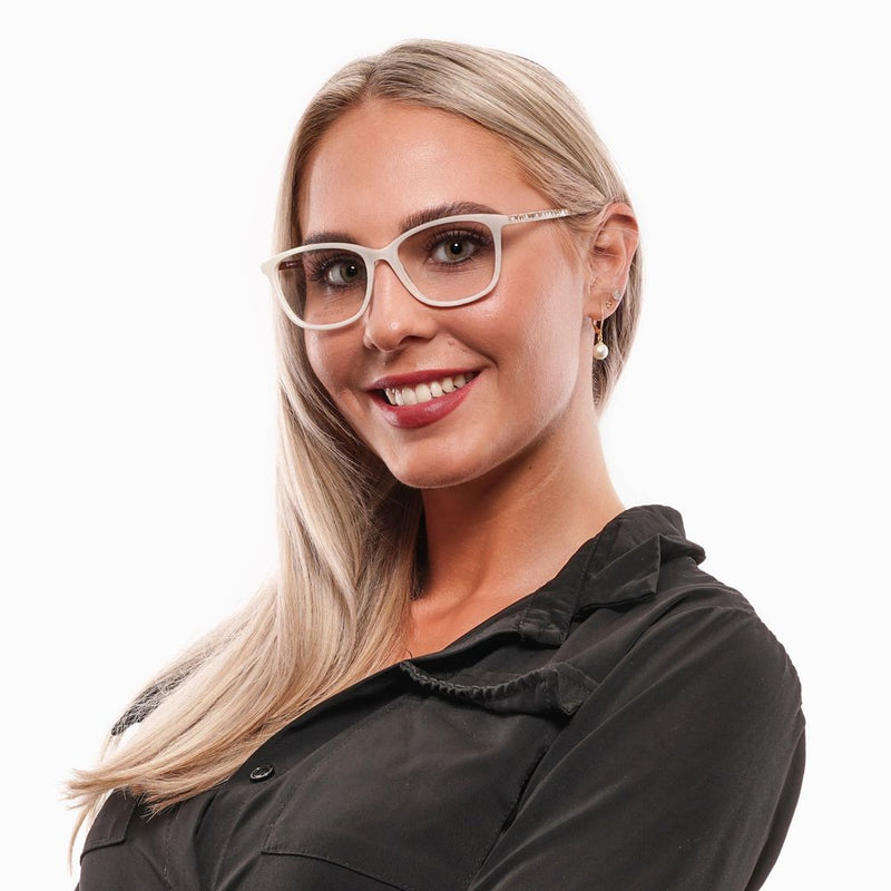 Monture de lunettes Swarovski blanche pour femme