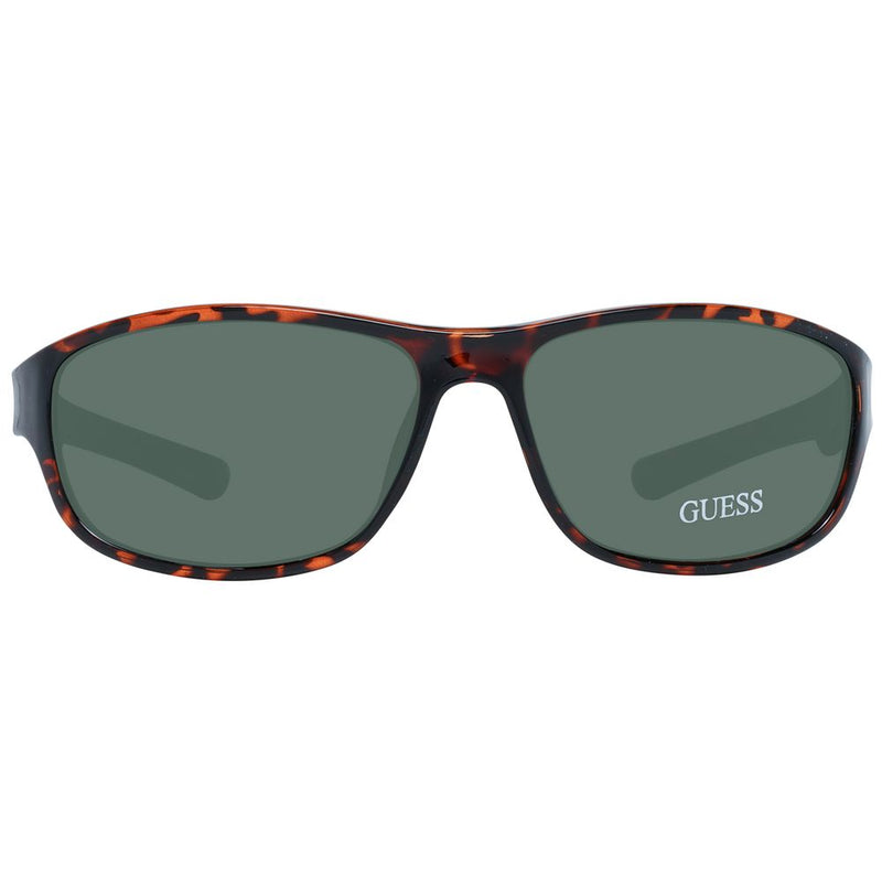Guess Brown Unisex Sunglasses - Chic Rectangle Frame