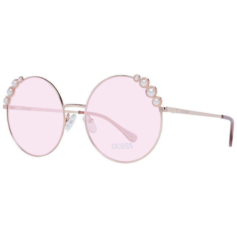 Guess Rose Gold Women Sunglasses - Chic Round Frame Design