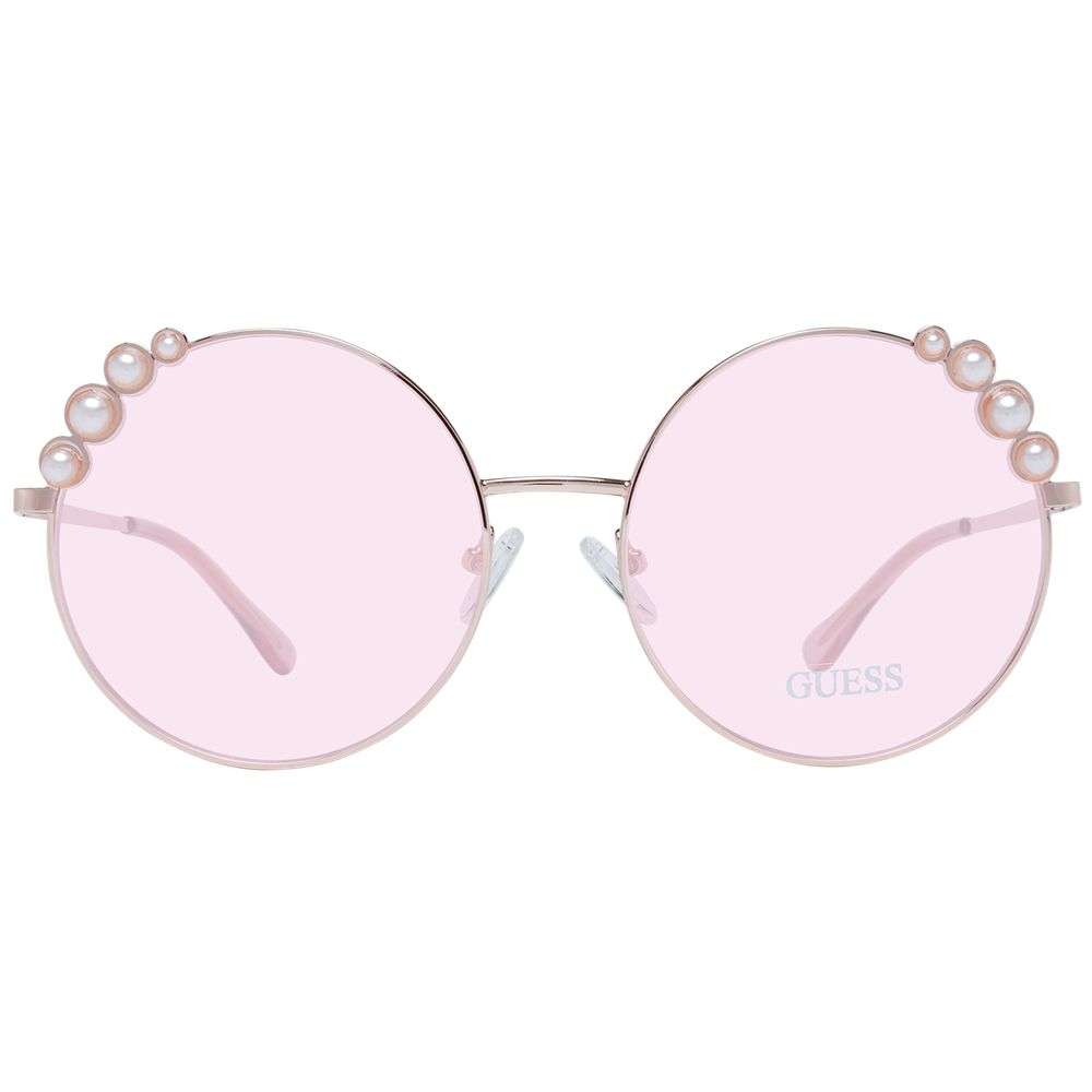 Guess Rose Gold Women Sunglasses - Chic Round Frame Design