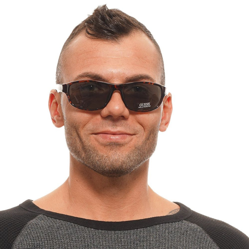 Guess Brown Unisex Sunglasses - Chic Rectangle Frame