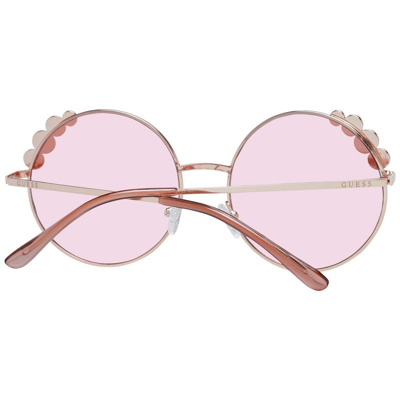 Guess Rose Gold Women Sunglasses - Chic Round Frame Design
