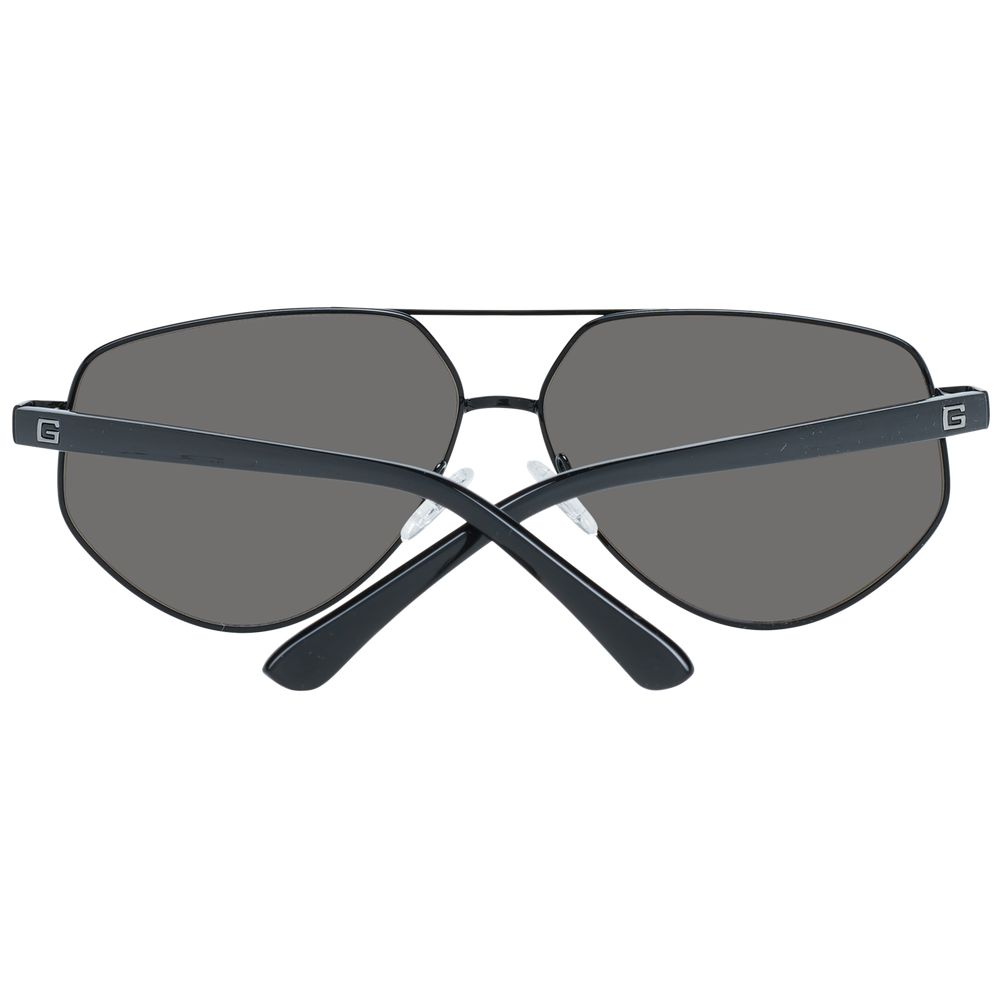 Guess Black Women Sunglass - Aviator Style with Mirrored Lenses
