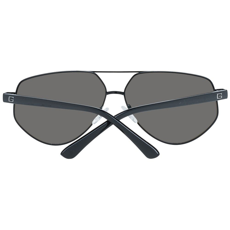 Guess Black Women Sunglass - Aviator Style with Mirrored Lenses