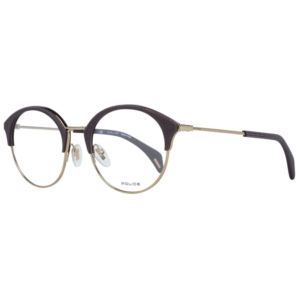 Monture de lunettes violette pour femme, style policier