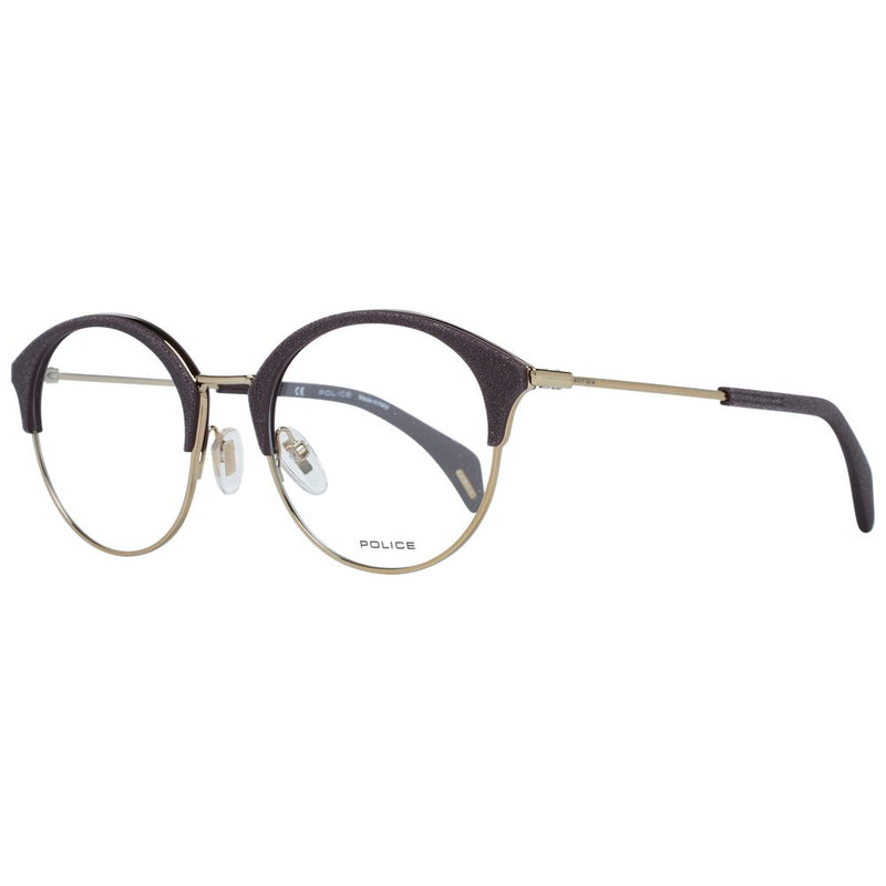 Monture de lunettes violette pour femme, style policier