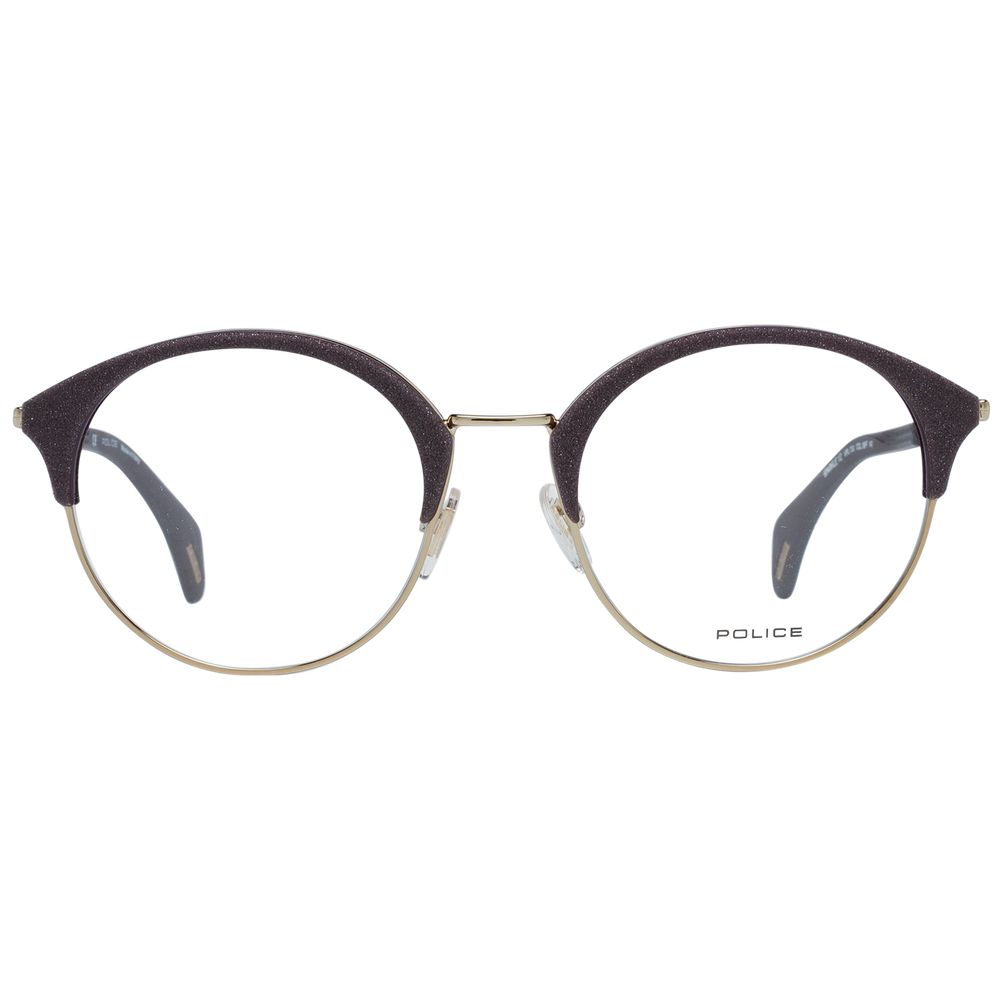 Monture de lunettes violette pour femme, style policier
