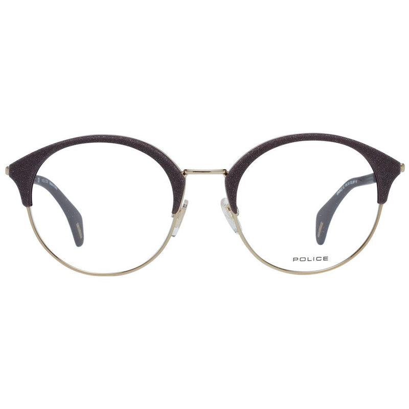 Monture de lunettes violette pour femme, style policier
