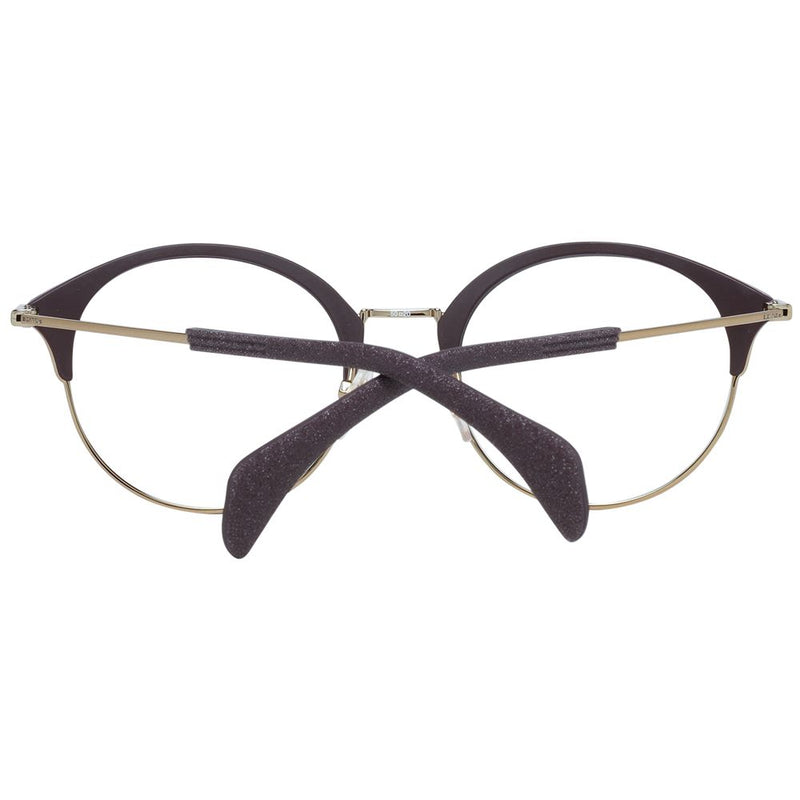 Monture de lunettes violette pour femme, style policier