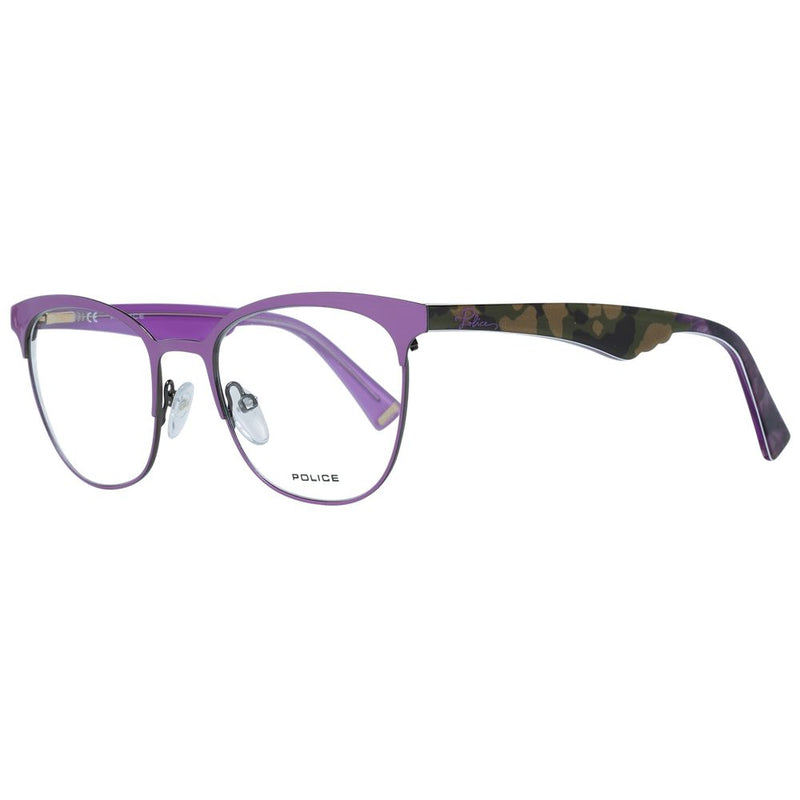 Monture de lunettes violette pour femme, style policier
