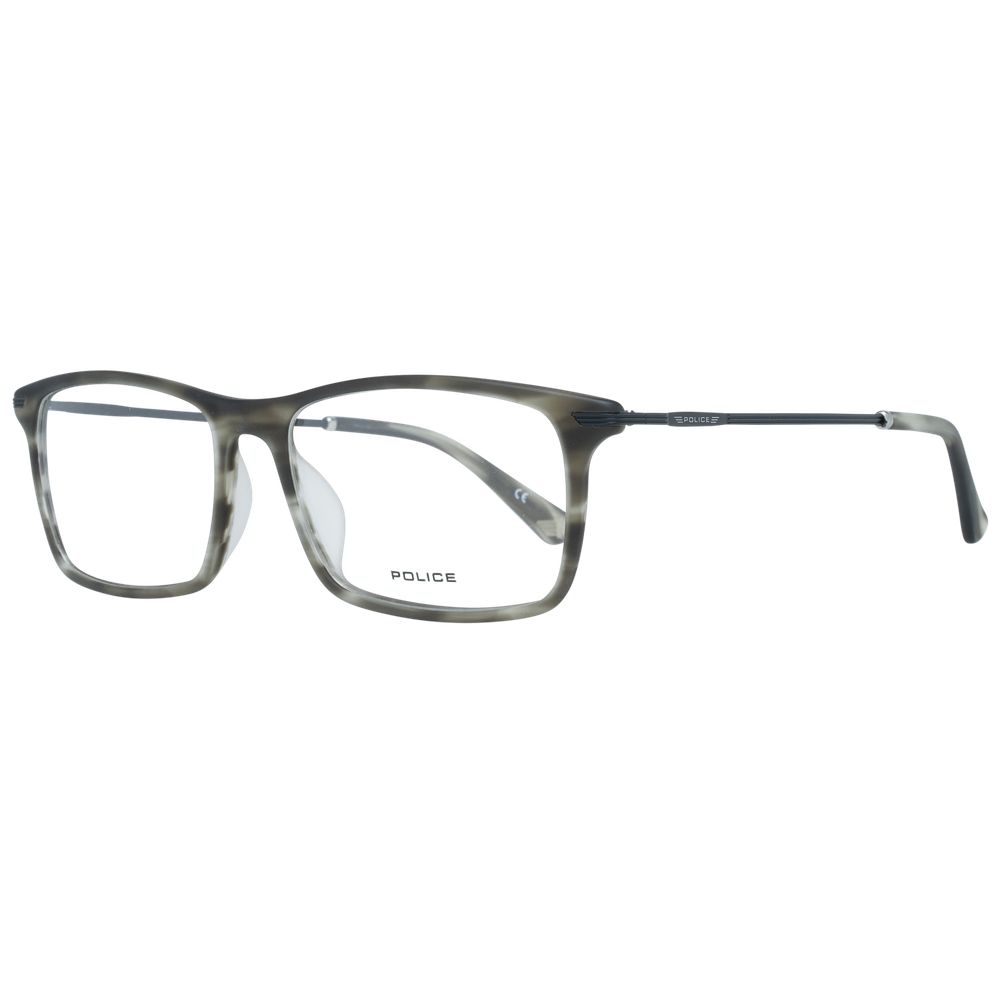 Monture de lunettes pour homme, gris Police.
