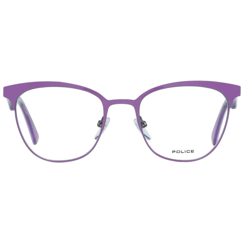 Monture de lunettes violette pour femme, style policier