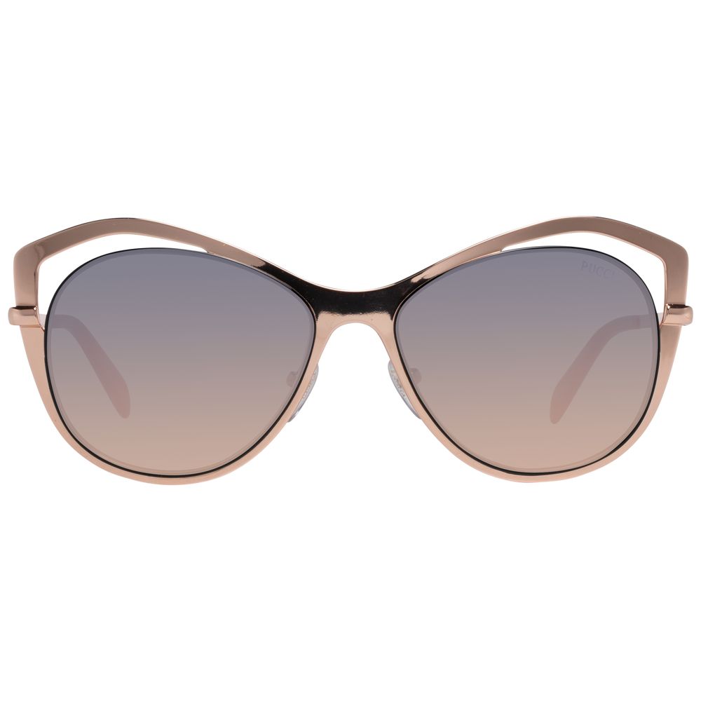 Lunettes de soleil pour femme Emilio Pucci, doré rose