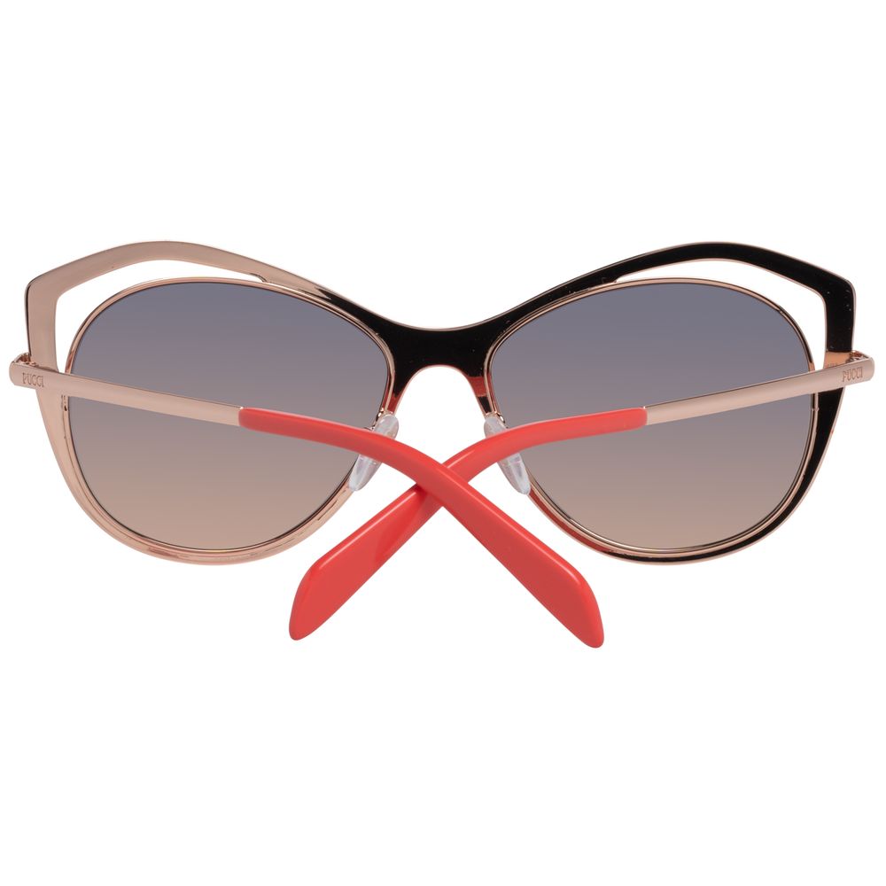 Lunettes de soleil pour femme Emilio Pucci, doré rose